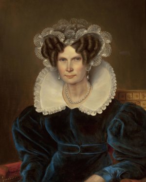 Portrait of Wilhelmine, queen of the Netherlands by Jan Baptist Van Der Hulst Oil Painting
