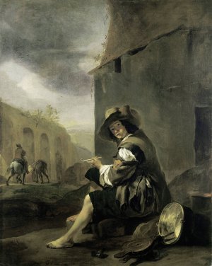 Roman Tinker by Jan Baptist Weenix Oil Painting