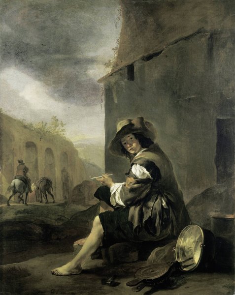 Main Product Photo of Roman Tinker  Painting by Jan Baptist Weenix