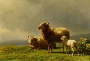 Sheep in a Meadow