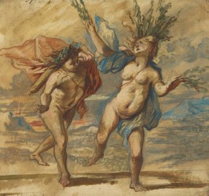 Apollo and Daphne by Jan Boeckhorst Oil Painting