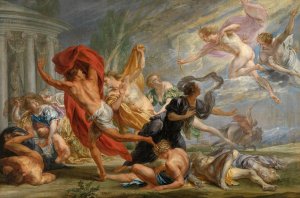 Apollo and Diana Kill Niobe's Children by Jan Boeckhorst Oil Painting