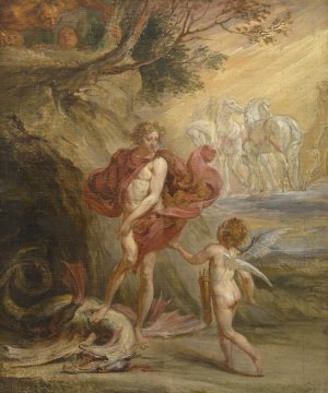 Apollo and Python by Jan Boeckhorst Oil Painting