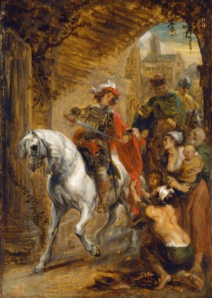 Saint Martin Dividing His Cloak by Jan Boeckhorst Oil Painting