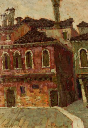 Campiello s. Maddalena by Jan Bohuszewicz Oil Painting