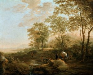 Banks of a Brook by Jan Both Oil Painting