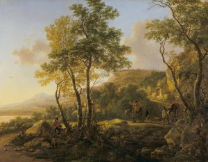 Italian Landscape by Jan Both Oil Painting