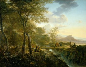 Italian Landscape with Artist