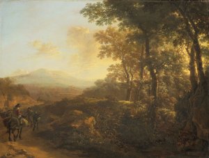 Italian Landscape with Mule Driver by Jan Both Oil Painting