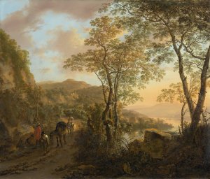 Italian Landscape by Jan Both Oil Painting
