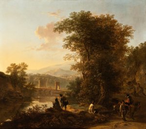 Landscape with a Draftsman Oil painting by Jan Both