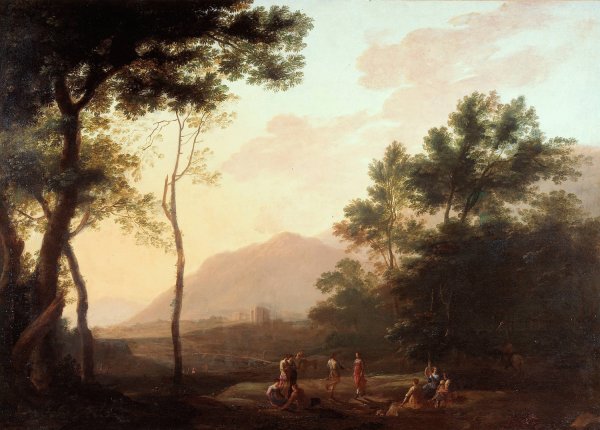 Pastoral. Dancers in a landscape  by Jan Both - Hand-Painted Oil Painting Reproduction