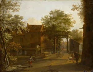 Street with Drawbridge Oil painting by Jan Both