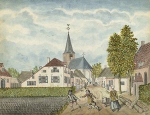 Het dorp Wehl in Cleefsland by Jan Brandes Oil Painting
