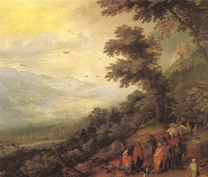 Gathering of Gypsies in the Wood by Jan Bruegel The Elder - Oil Painting Reproduction