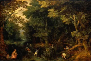 Latona and the Lycian Peasants painting by Jan Bruegel The Elder