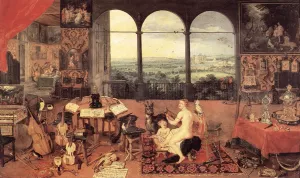 The Sense of Hearing Oil painting by Jan Bruegel The Elder