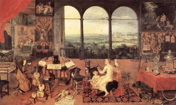 The Sense of Hearing by Jan Bruegel The Elder - Hand-Painted Oil Painting Reproduction