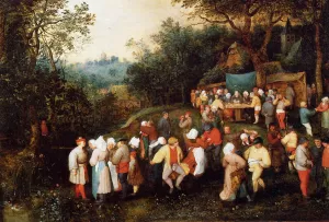 The Wedding Feast by Jan Bruegel The Elder Oil Painting