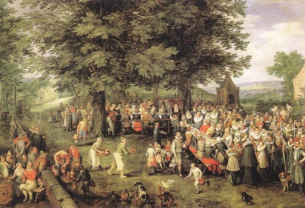 Main Product Photo of Wedding Banquet Painting by Jan Bruegel The Elder