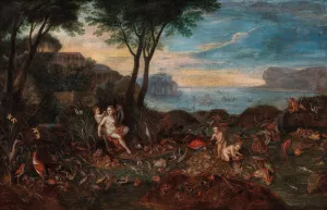 An Allegory of Water by Jan Brueghel The Elder (Follower) Oil Painting