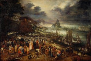 Christ Preaching from the Boat by Jan Brueghel The Elder Oil Painting