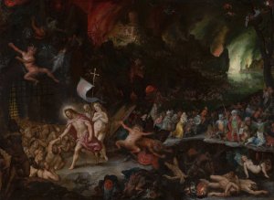 Christ's Descent into Limbo by Jan Brueghel The Elder Oil Painting