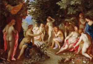 Diana and Callisto by Jan Brueghel The Elder Oil Painting