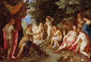 Diana and Callisto by Jan Brueghel The Elder Oil Painting