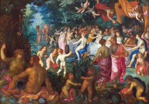 The Marriage of Peleus and Thetis by Jan Brueghel The Elder Oil Painting