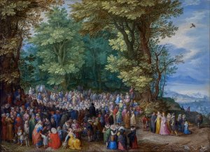 The Sermon on the Mount by Jan Brueghel The Elder Oil Painting