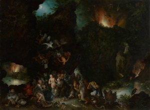 The Temptation of Saint Anthony by Jan Brueghel The Elder Oil Painting