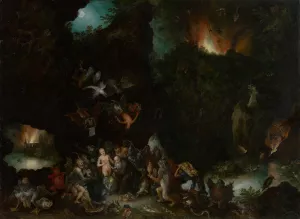 The Temptation of Saint Anthony by Jan Brueghel The Elder Oil Painting