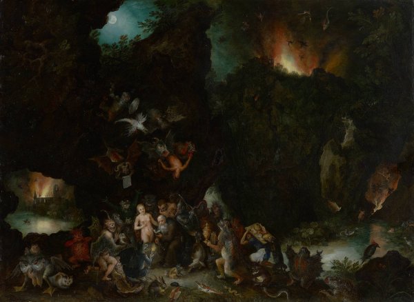 Main Product Photo of The Temptation of Saint Anthony  Painting by Jan Brueghel The Elder