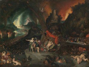 Aeneas and The Sibyl in The Underworld by Jan Brueghel The Younger Oil Painting