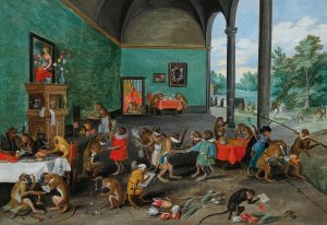 An Allegory of Tulipomania by Jan Brueghel The Younger Oil Painting