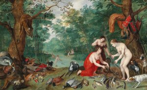 Diana and her Nymphs Fishing by Jan Brueghel The Younger Oil Painting