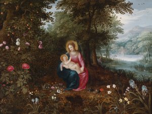 Die Ruhe Auf Der Flucht by Jan Brueghel The Younger Oil Painting