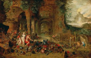 Venus in the Forge of Vulcan by Jan Brueghel The Younger Oil Painting