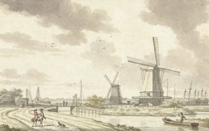 Gezicht aan de Zandhoek, buiten Haarlemmerpoort te Amsterdam by Jan Bulthuis Oil Painting