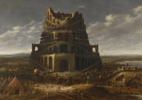 Main Product Photo of The Tower Of Babel Painting by Jan Christiaensz Micker