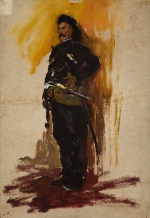 A Caucasian by Jan Ciaglinski Oil Painting