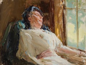 Alina Dore in Maryino by Jan Ciaglinski Oil Painting