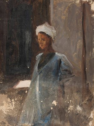 Arab Man. From the Journey to Egypt by Jan Ciaglinski Oil Painting