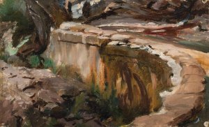 Brotherhood cemetery in Sevastopol. From the journey to Crimea by Jan Ciaglinski Oil Painting