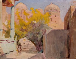 Bukhara. From the journey to Turkestan by Jan Ciaglinski Oil Painting