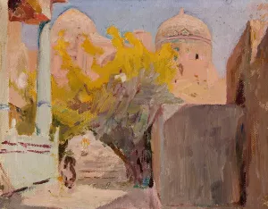 Bukhara. From the journey to Turkestan by Jan Ciaglinski Oil Painting