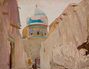 Bukhara. From the journey to Turkestan by Jan Ciaglinski Oil Painting