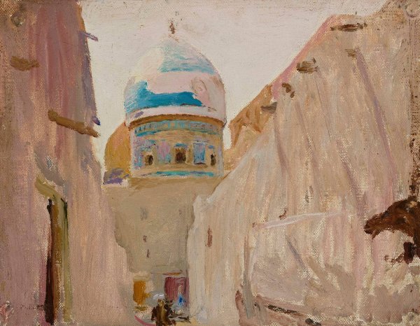 Bukhara. From the journey to Turkestan  by Jan Ciaglinski - Hand-Painted Oil Painting Reproduction