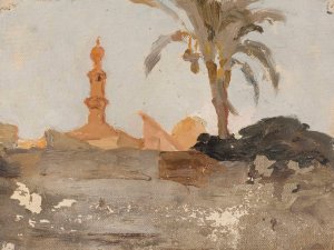 Cairo. From the journey to Egypt by Jan Ciaglinski Oil Painting